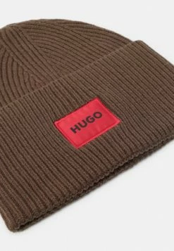 HUGO XAFF UNISEX - Beanie - Dark Green -HUGO Shop 0113d4ddaf9b451397d221c536653be1