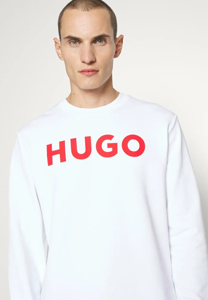 HUGO Sweatshirt - White 4 HUGO Sweatshirt - White - Image 4