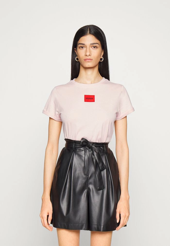 HUGO THE SLIM - Basic T-shirt - Pastel Pink 1 HUGO THE SLIM - Basic T-shirt - Pastel Pink