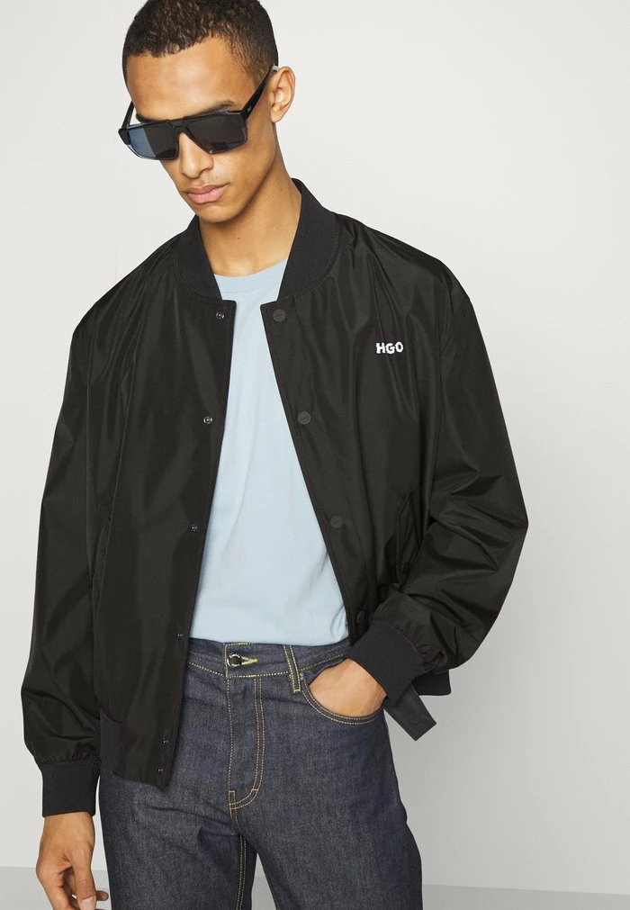 HUGO BESTI - Bomber Jacket - Black 4 HUGO BESTI - Bomber Jacket - Black - Image 4