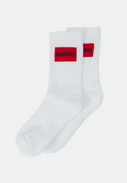 HUGO LABEL 2 PACK - Socks - White