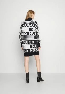 HUGO SISMINY - Jumper Dress - Black -HUGO Shop 0a1a0fce9d9a4f2f8b9dcd4352f3819e