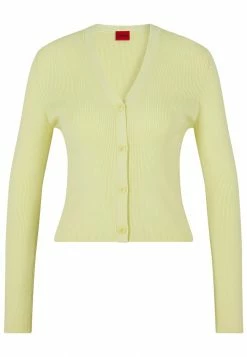 HUGO SARMEENY - Cardigan - Light Yellow -HUGO Shop 0fce1647dba147c6a64bc3ea8cd4a39c