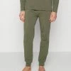 HUGO LABELLED PANTS - Pyjama Bottoms - Dark Green