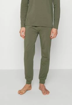 HUGO LABELLED PANTS - Pyjama Bottoms - Dark Green