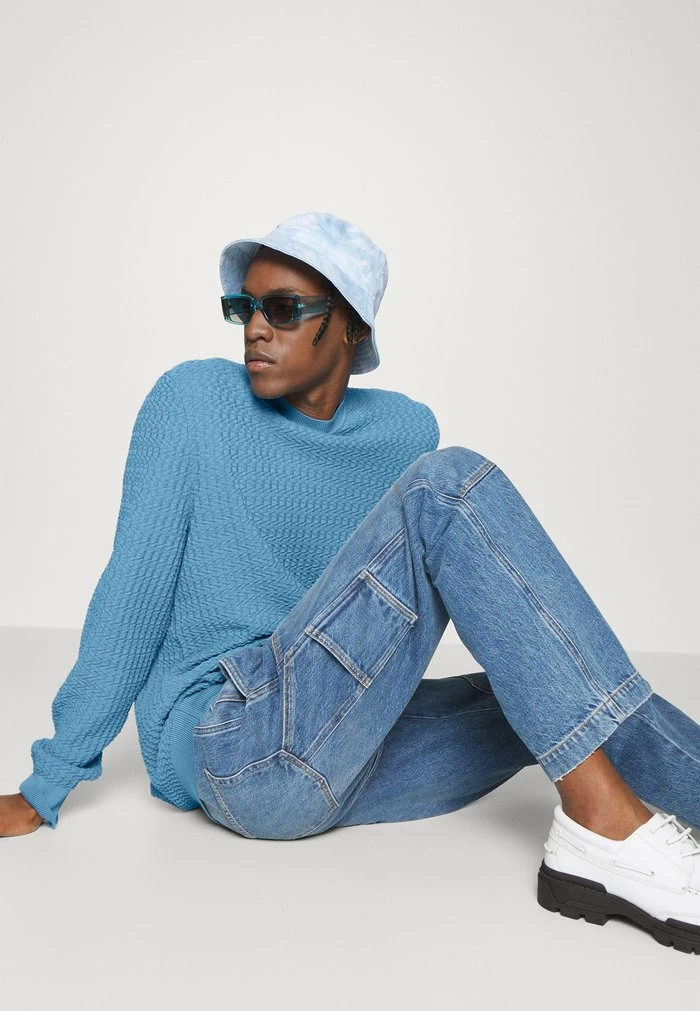 HUGO STRUCTURO - Jumper - Medium Blue 5 HUGO STRUCTURO - Jumper - Medium Blue - Image 5