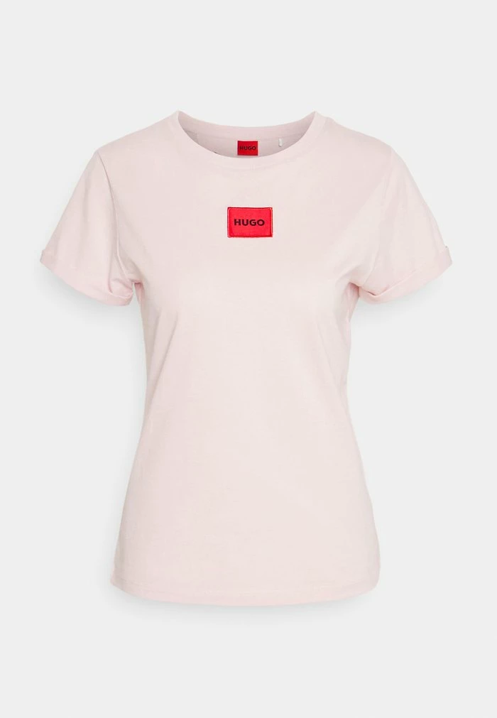 HUGO THE SLIM - Basic T-shirt - Pastel Pink 4 HUGO THE SLIM - Basic T-shirt - Pastel Pink - Image 4