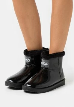 HUGO COZY BOOTIE - Winter Boots - Black