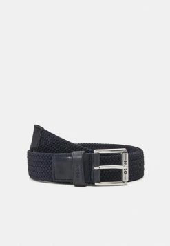 HUGO GABI - Braided Belt - Navy