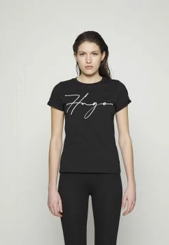 HUGO THE SLIM TEE - Print T-shirt - Schwarz
