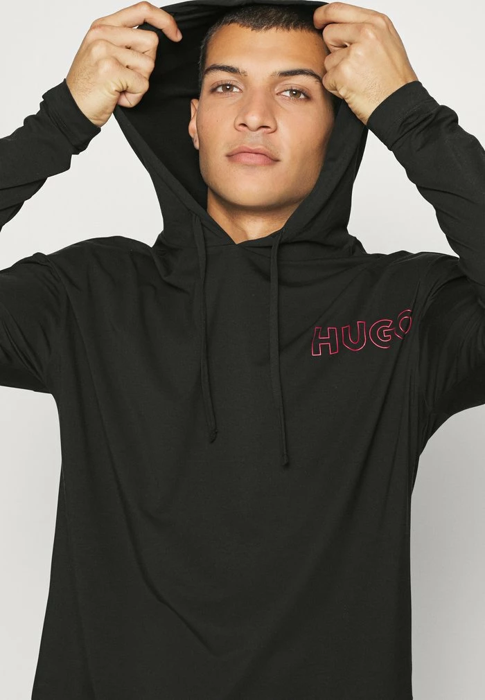 HUGO UNITE HOOD - Pyjama Top - Black 4 HUGO UNITE HOOD - Pyjama Top - Black - Image 4