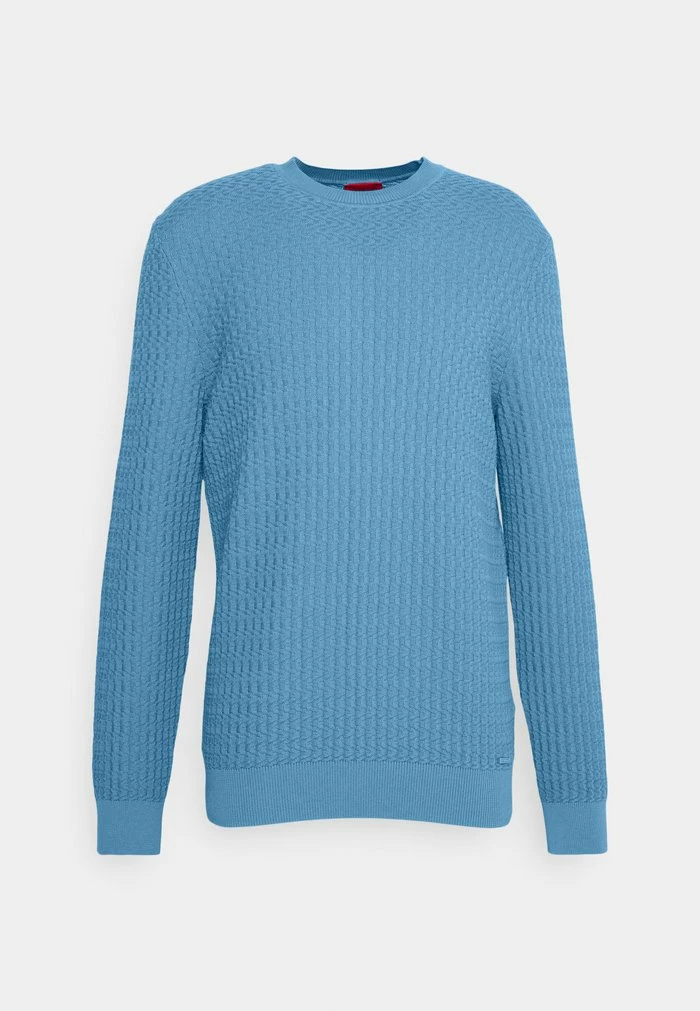 HUGO STRUCTURO - Jumper - Medium Blue 6 HUGO STRUCTURO - Jumper - Medium Blue - Image 6