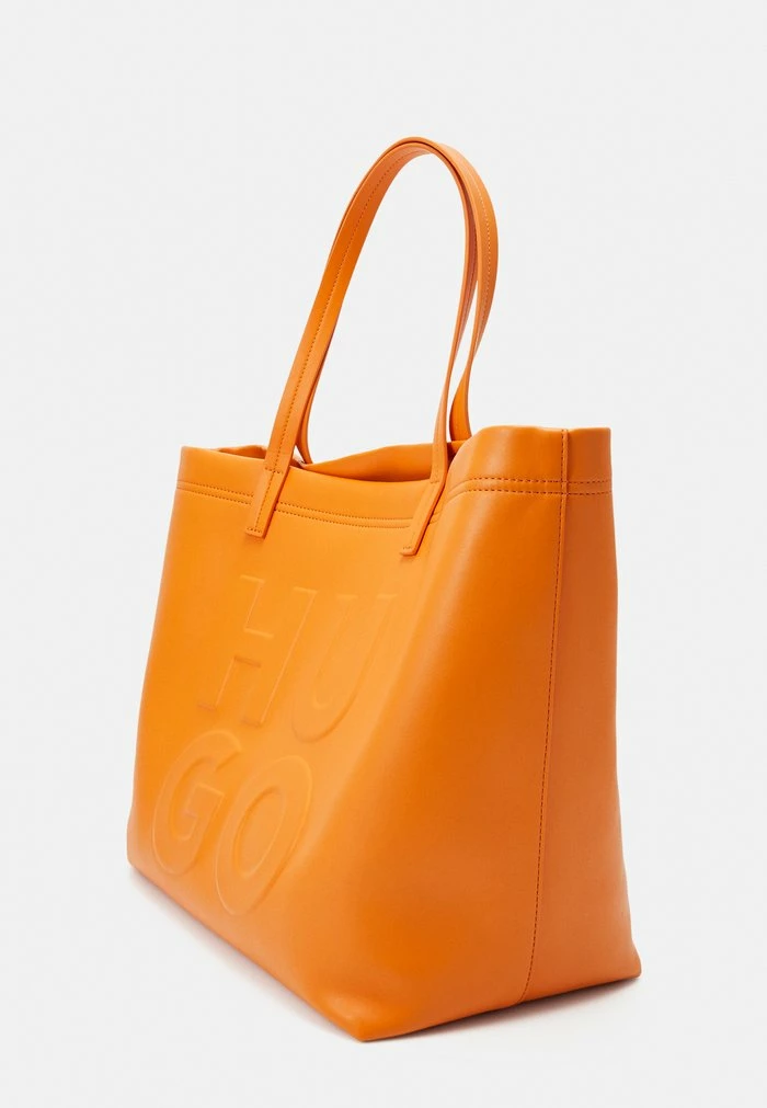 HUGO GWEN SHOPPER - Tote Bag - Medium Orange 4 HUGO GWEN SHOPPER - Tote Bag - Medium Orange - Image 4