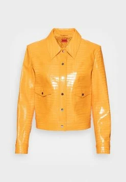 HUGO AVELLI - Faux Leather Jacket - Medium Orange -HUGO Shop 1eccdfeba19d45e9bb8d765296abee66