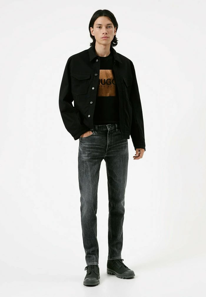 HUGO Slim Fit Jeans - Anthracite 2 HUGO Slim Fit Jeans - Anthracite - Image 2