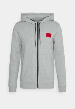 HUGO DAPLE - Zip-up Sweatshirt - Dark Grey -HUGO Shop 204f653911504a3d82f9d8b31c153ede