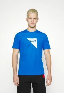 HUGO DAGILE - Print T-shirt - Bright Blue