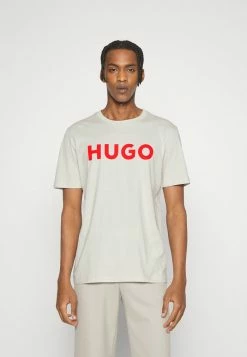 HUGO DULIVIO - Print T-shirt - Light Beige