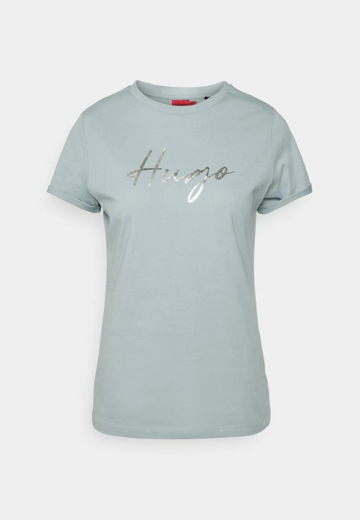 HUGO THE SLIM TEE - Print T-shirt - Light Pastel Blue 1 HUGO THE SLIM TEE - Print T-shirt - Light Pastel Blue