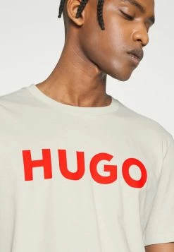 HUGO DULIVIO - Print T-shirt - Light Beige -HUGO Shop 2f4d4fef72ab4f35962dd7b7d047fb6f