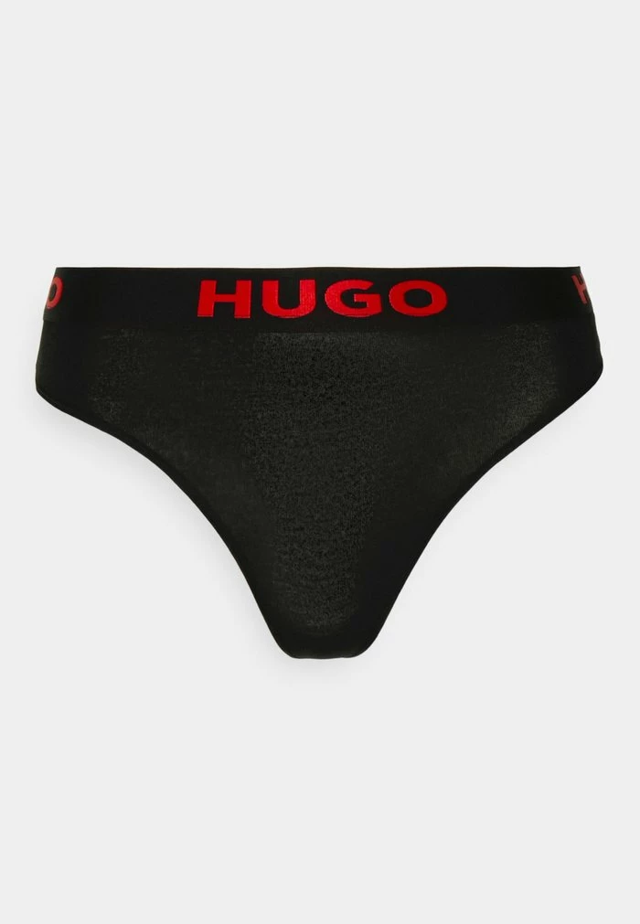 HUGO THONG SPORTY LOGO - Thong - Black 4 HUGO THONG SPORTY LOGO - Thong - Black - Image 4