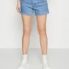 HUGO GEINA - Denim Shorts - Turquoise/aqua