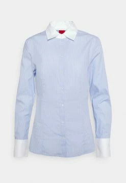 HUGO THE FITTED - Button-down Blouse - Medium Blue -HUGO Shop 3404a54ab9b54c99a62816c0fda17a81