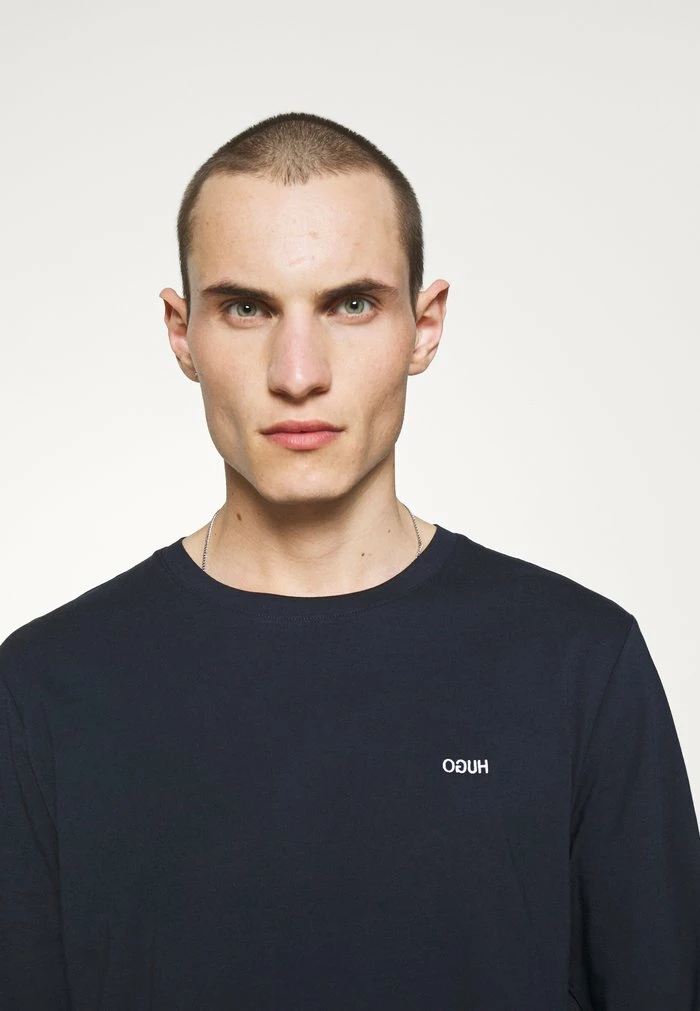 HUGO DEROL - Long Sleeved Top - Dark Blue 4 HUGO DEROL - Long Sleeved Top - Dark Blue - Image 4