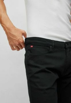 HUGO Straight Leg Jeans - Black One -HUGO Shop 37d27cf9c3604f0ab7efae25732d4329