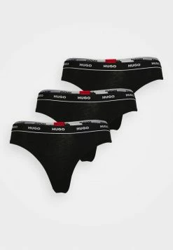 HUGO TRIPLET THONG EASY 3 PACK - Briefs - Black
