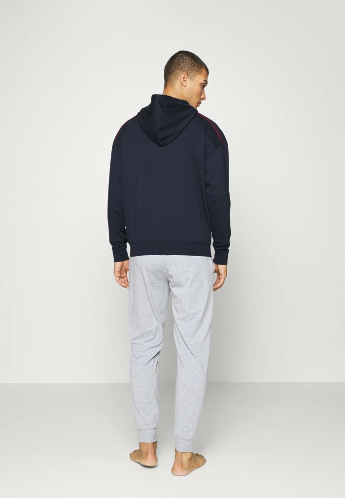 HUGO MONOLOGO JACKET HOOD - Zip-up Sweatshirt - Dark Blue 3 HUGO MONOLOGO JACKET HOOD - Zip-up Sweatshirt - Dark Blue - Image 3