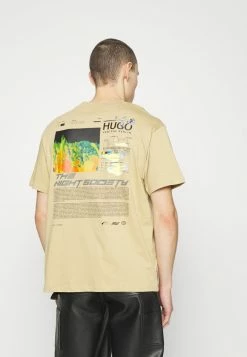 HUGO DONAZ - Print T-shirt - Medium Beige