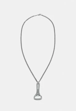 HUGO BOTTLE NECKLACE UNISEX - Necklace - Silver-coloured