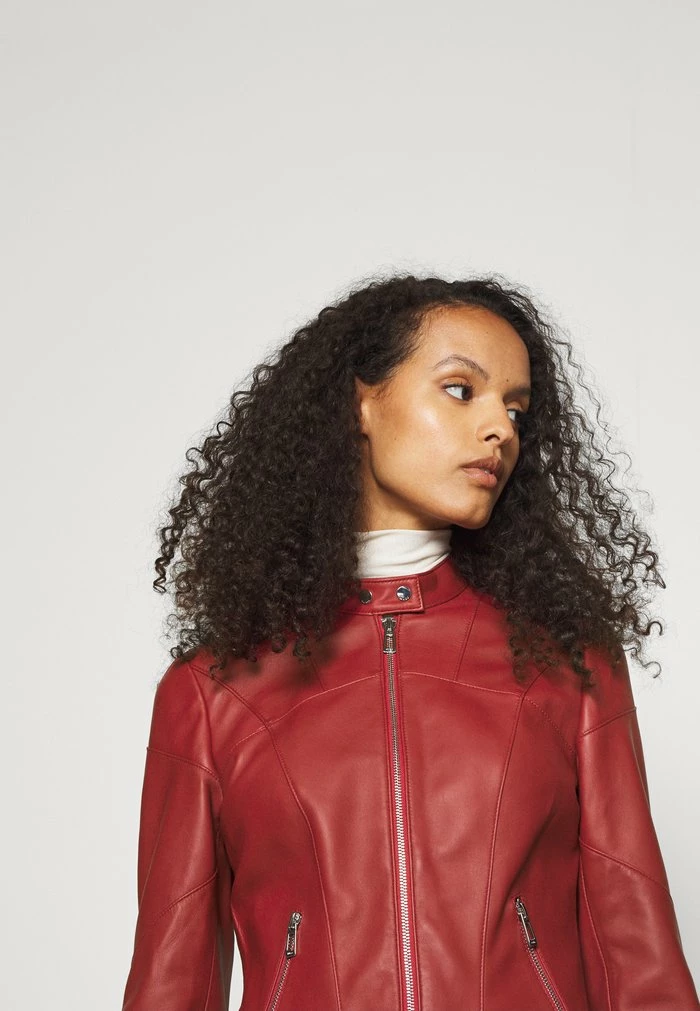 HUGO LIBRA - Leather Jacket - Dark Red 4 HUGO LIBRA - Leather Jacket - Dark Red - Image 4