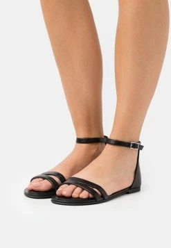 HUGO GRACE FLAT - Sandals - Black