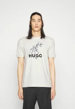 HUGO DOBOTIC - Print T-shirt - Light Beige