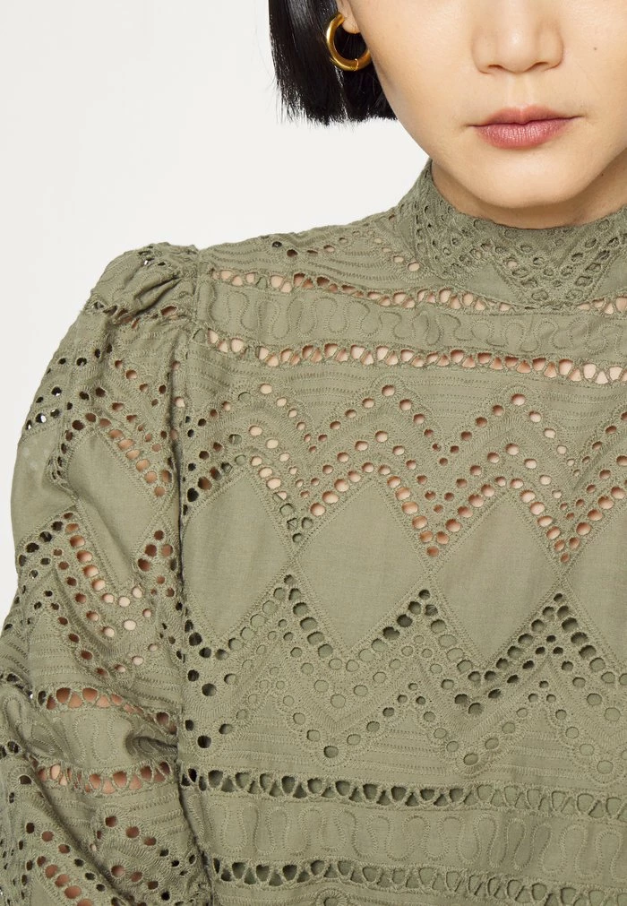 HUGO KALINA - Day Dress - Dark Beige 6 HUGO KALINA - Day Dress - Dark Beige - Image 6