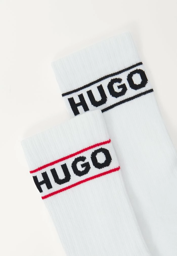 HUGO LOGO 2 PACK - Socks - White 2 HUGO LOGO 2 PACK - Socks - White - Image 2