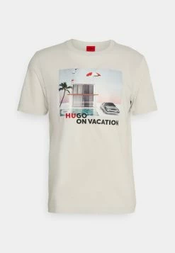 HUGO DUNSHINE - Print T-shirt - Light Beige -HUGO Shop 4ec42dded65b422dbcfcd90c8f8e6a86