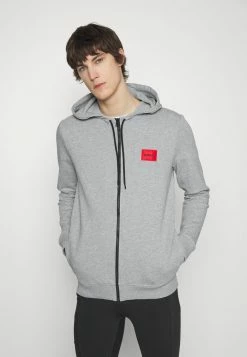 HUGO DAPLE - Zip-up Sweatshirt - Dark Grey