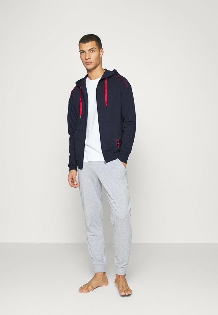 HUGO MONOLOGO JACKET HOOD - Zip-up Sweatshirt - Dark Blue 2 HUGO MONOLOGO JACKET HOOD - Zip-up Sweatshirt - Dark Blue - Image 2