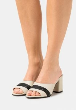 HUGO GRACE MULE - Heeled Mules - Open White