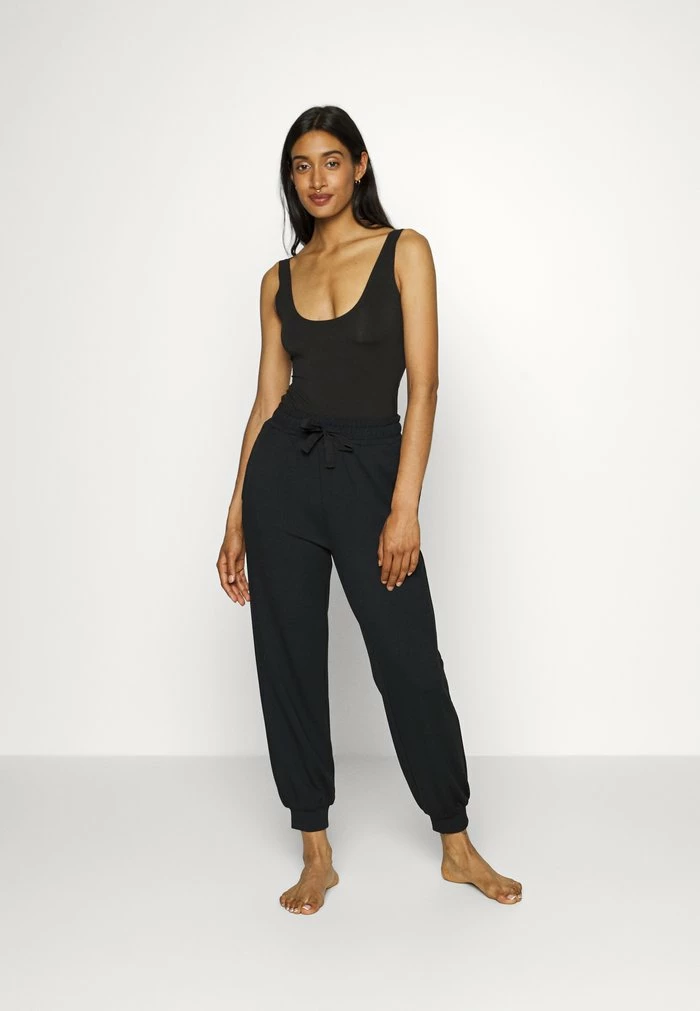 HUGO SMOOTH PANTS - Pyjama Bottoms - Black 2 HUGO SMOOTH PANTS - Pyjama Bottoms - Black - Image 2