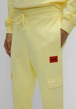 HUGO DHOENYX - Tracksuit Bottoms - Light Yellow -HUGO Shop 590c412043f5495abfd2af7ea2b245ff