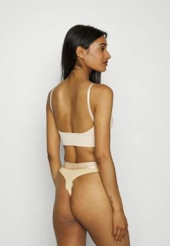 HUGO THONG SPORTY LOGO - Thong - Light Beige