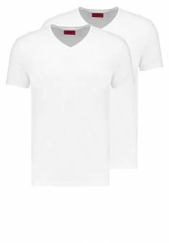HUGO V NECK 2 PACK - Basic T-shirt - White -HUGO Shop 5fdf18920ea94959af051c05dd49b6ae