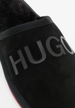 HUGO COZY - Slippers - Black -HUGO Shop 60bd5b87d0244949aff72b4d10320523