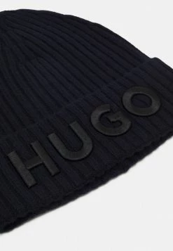 HUGO UNISEX - Beanie - Navy -HUGO Shop 622018def33b40bfbd317ebf98a06acc