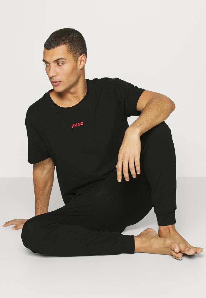 HUGO LINKED - Pyjama Top - Black 4 HUGO LINKED - Pyjama Top - Black - Image 4