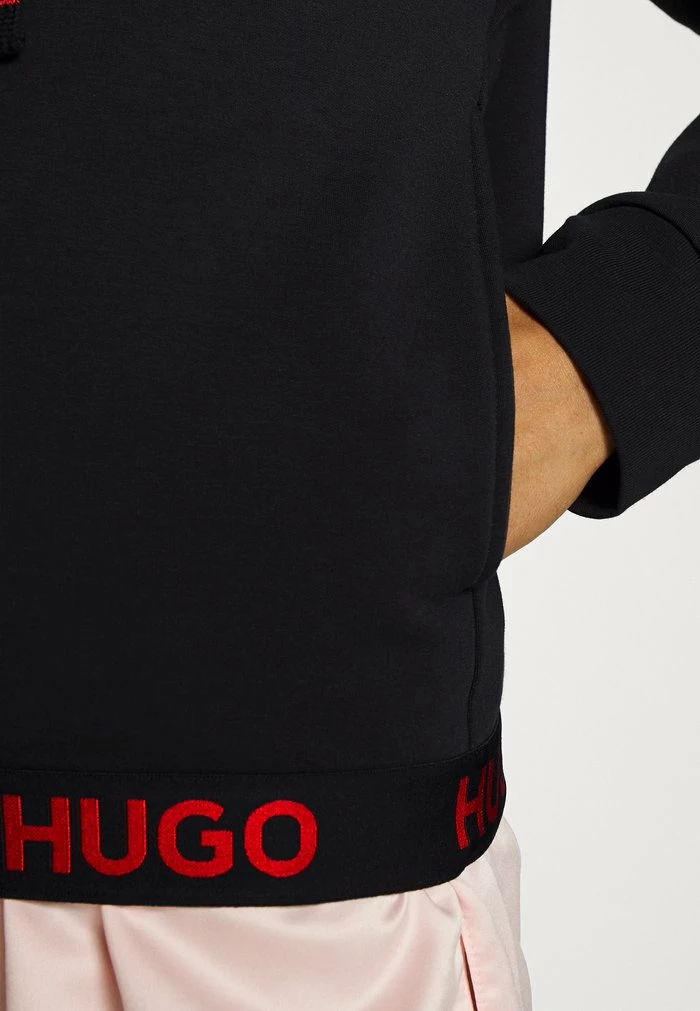 HUGO SPORTY LOGO JACKET - Zip-up Sweatshirt - Black 5 HUGO SPORTY LOGO JACKET - Zip-up Sweatshirt - Black - Image 5